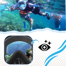 Carica l'immagine nel visualizzatore di Gallery, Maschera da snorkeling con vista panoramica a 180° - Ozerty