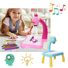 Carica l'immagine nel visualizzatore di Gallery, Tavolo da disegno di proiezione per bambini - Ozerty