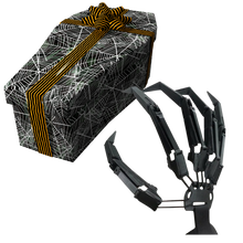 Carica l'immagine nel visualizzatore di Gallery, Guanto finto con mani di scheletro - Ozerty