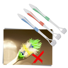 Load image into Gallery viewer, Spazzolino a tre lati per adulti e bambini - Ozerty