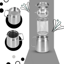 Carica l'immagine nel visualizzatore di Gallery, Pentola per friggere in acciaio inox 2 in 1 - Ozerty