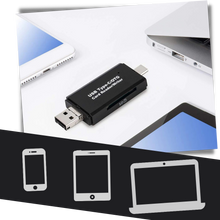 Carica l'immagine nel visualizzatore di Gallery, Lettore di schede di memoria SD 3 in 1