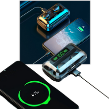 Carica l'immagine nel visualizzatore di Gallery, Auricolari Bluetooth con scatola di ricarica della batteria - Ozerty