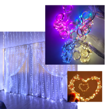 Carica l'immagine nel visualizzatore di Gallery, Luci fatate per tende con telecomando - Ozerty