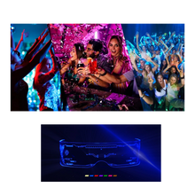 Carica l'immagine nel visualizzatore di Gallery, Occhiali luminosi con luci led colorate - Ozerty