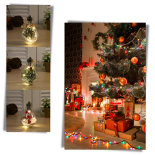 Carica l'immagine nel visualizzatore di Gallery, Lampadina a sfera di Natale trasparente a LED