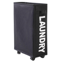 Carica l'immagine nel visualizzatore di Gallery, Cestino da bucato portatile con ruote