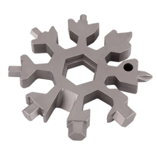 Carica l'immagine nel visualizzatore di Gallery, Multiutensile a fiocco di neve in acciaio inossidabile 18-in-1