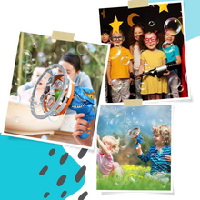 Carica l'immagine nel visualizzatore di Gallery, Macchina per bolle di sapone colorate a forma di dinosauro - Ozerty