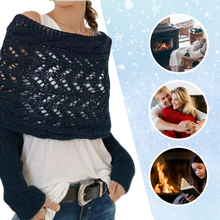 Carica l'immagine nel visualizzatore di Gallery, Accogliente Coprispalle Lavorato a Maglia - Ozerty