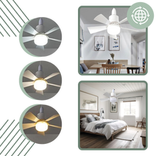 Carica l'immagine nel visualizzatore di Gallery, Lampada per ventilatore con zoccolo E27 - Ozerty