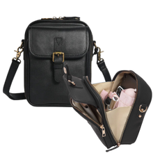 Carica l'immagine nel visualizzatore di Gallery, Borsa a tracolla vintage tutto-in-uno -Nero - Ozerty