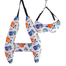 Carica l'immagine nel visualizzatore di Gallery, Cuscino da Viaggio per Collo con Supporto Ergonomico -Auto blu - Ozerty