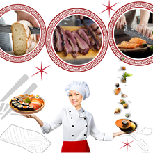 Carica l'immagine nel visualizzatore di Gallery, Coltello giapponese in legno Forest Pakkawood - Ozerty