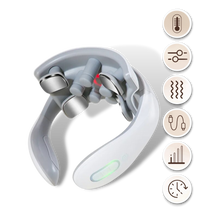 Carica l'immagine nel visualizzatore di Gallery, Massaggiatore per collo e spalle a quattro teste - Ozerty