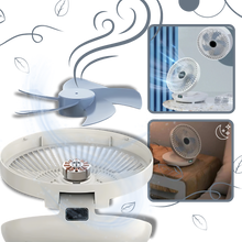 Carica l'immagine nel visualizzatore di Gallery, Ventilatore portatile con flusso d'aria delicato - Ozerty