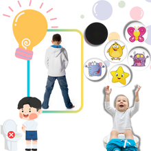 Carica l'immagine nel visualizzatore di Gallery, Adesivi per l'Educazione al Vasino Attivati dal Calore - Ozerty