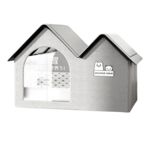 Carica l'immagine nel visualizzatore di Gallery, Cuccia per Gatti Isolata con Rivestimento Termoriflettente -L - Ozerty