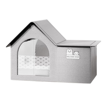 Carica l'immagine nel visualizzatore di Gallery, Cuccia per Gatti Isolata con Rivestimento Termoriflettente -M - Ozerty