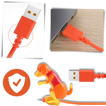 Carica l'immagine nel visualizzatore di Gallery, Cavo di ricarica rapida con cane saltellante - Ozerty