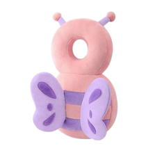 Carica l'immagine nel visualizzatore di Gallery, Protezione per la testa ipoallergenica per neonati - Farfalla rosa - Ozerty
