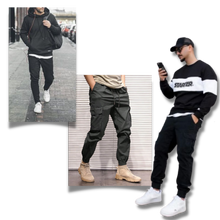 Carica l'immagine nel visualizzatore di Gallery, Pantaloni cargo slim fit da uomo - Ozerty