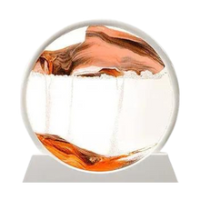 Carica l'immagine nel visualizzatore di Gallery, Quadro Ipnotico di Sabbia in Movimento -Arancione con cornice bianca/18 x 19 cmArancione con cornice bianca/25 x 26 cm - Ozerty