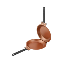 Carica l'immagine nel visualizzatore di Gallery, Padella antiaderente bifacciale -Bronzo - Ozerty