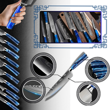 Carica l'immagine nel visualizzatore di Gallery, Coltelli giapponesi Blu Oceano - Ozerty