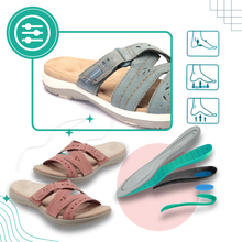 Carica l'immagine nel visualizzatore di Gallery, Sandali con Punta Aperta e Soletta Ortopedica - Ozerty