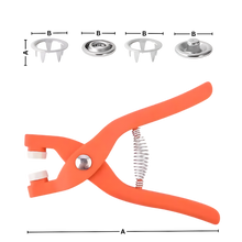 Carica l'immagine nel visualizzatore di Gallery, Pressa per Bottoni a Scatto a Montaggio Veloce - Ozerty