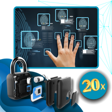 Carica l'immagine nel visualizzatore di Gallery, Robusta Serratura Intelligente con Impronte Digitali - Ozerty