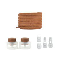 Carica l'immagine nel visualizzatore di Gallery, Lacci di chiusura sicuri e alla moda -Marrone - Ozerty