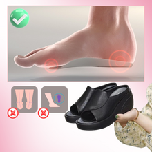 Carica l'immagine nel visualizzatore di Gallery, Sandali ortopedici con tacco ad assorbimento d'urto - Ozerty