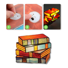 Carica l'immagine nel visualizzatore di Gallery, Lampada a libri impilati senza tempo - Ozerty