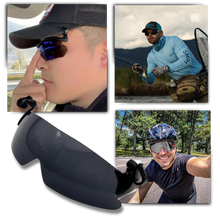 Carica l'immagine nel visualizzatore di Gallery, Occhiali da sole polarizzati con protezione UV a clip - Ozerty