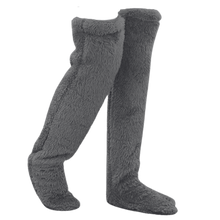 Carica l'immagine nel visualizzatore di Gallery, Calzini lunghi riscaldanti e morbidi -Grigio scuro - Ozerty