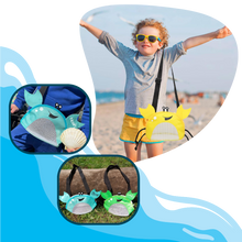 Carica l'immagine nel visualizzatore di Gallery, Borsa da spiaggia impermeabile per bambini a forma di granchio - Ozerty