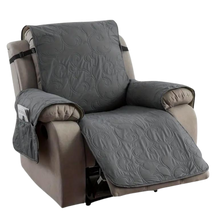 Carica l'immagine nel visualizzatore di Gallery, Fodera impermeabile per poltrona reclinabile -Grigio scuro - Ozerty