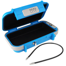 Carica l'immagine nel visualizzatore di Gallery, Piccolo contenitore impermeabile con serratura -Blu - Ozerty