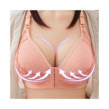 Carica l'immagine nel visualizzatore di Gallery, Reggiseno push up senza fili per taglie forti -Pizzo rosa - Ozerty