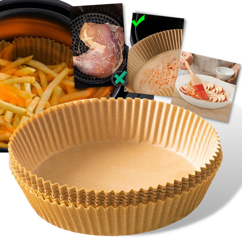 Confezione di rivestimenti di carta per friggitrice ad aria monouso - Ozerty