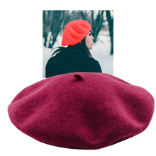 Carica l&#39;immagine nel visualizzatore di Gallery, Berretto classico da donna in lana - Ozerty
