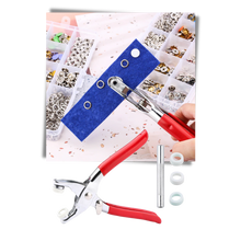 Carica l&#39;immagine nel visualizzatore di Gallery, Confezione con bottone a pressione e pinza - Ozerty
