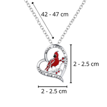 Carica l&#39;immagine nel visualizzatore di Gallery, Collana con ciondolo cuore cardinale - Ozerty
