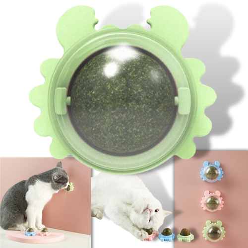 Giocattolo rotante a forma di palla di menta per gatti - Ozerty