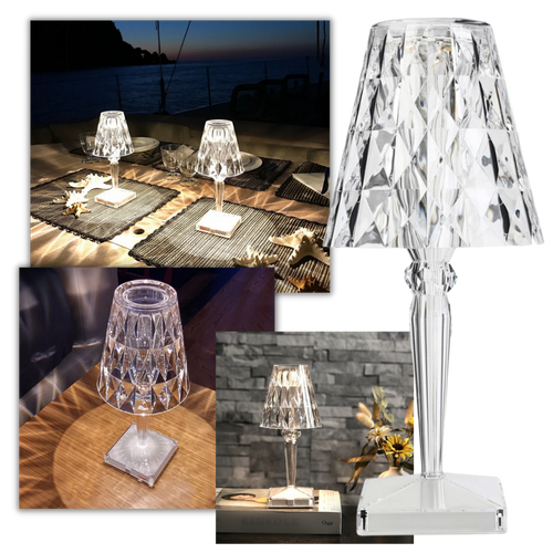 Lampada da scrivania in cristallo acrilico - Ozerty