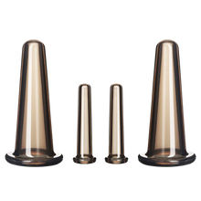 Carica l&#39;immagine nel visualizzatore di Gallery, 4 coppette in silicone per coppettazione per massaggio facciale
