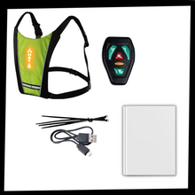 Carica l&#39;immagine nel visualizzatore di Gallery, Gilet da ciclismo riflettente con LED - Ozerty
