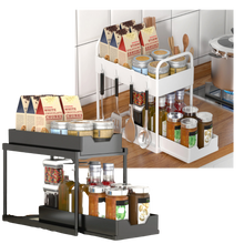 Carica l&#39;immagine nel visualizzatore di Gallery, Portaspezie da cucina a doppio cassetto - Ozerty
